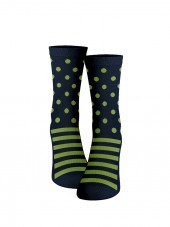 calcetines de lunares color verde lima. Topitos