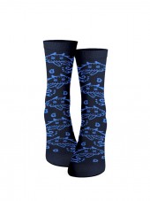 calcetines de paisley azul marino y azul claro