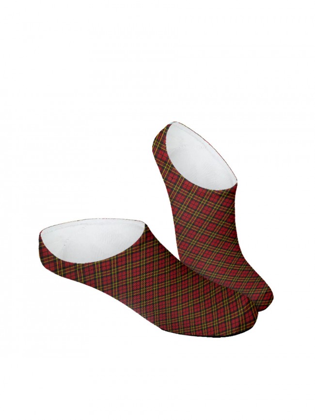 calcetines invisibles de cuadros escoceses
