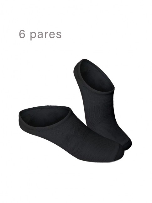 PACK - 6 PARES CALCETIN INVISIBLE NEGRO